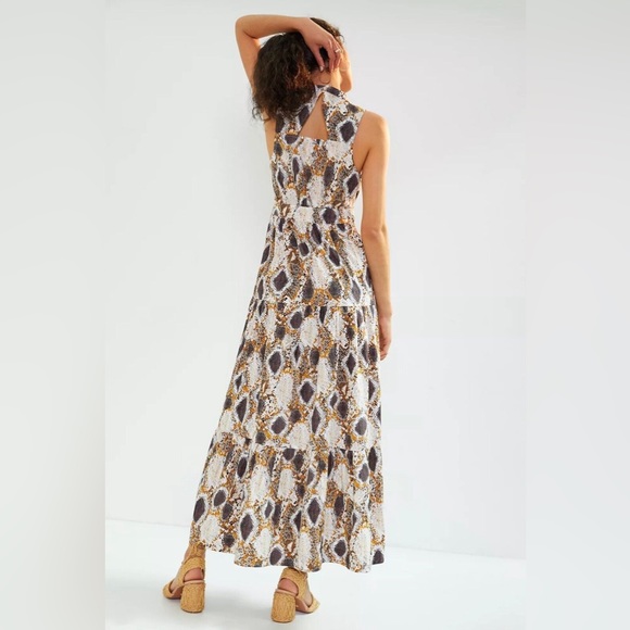 Anthropologie Maeve Snake-Printed Maxi Dress - Picture 2 of 7